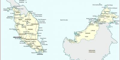 Mapa zehatza malaysia