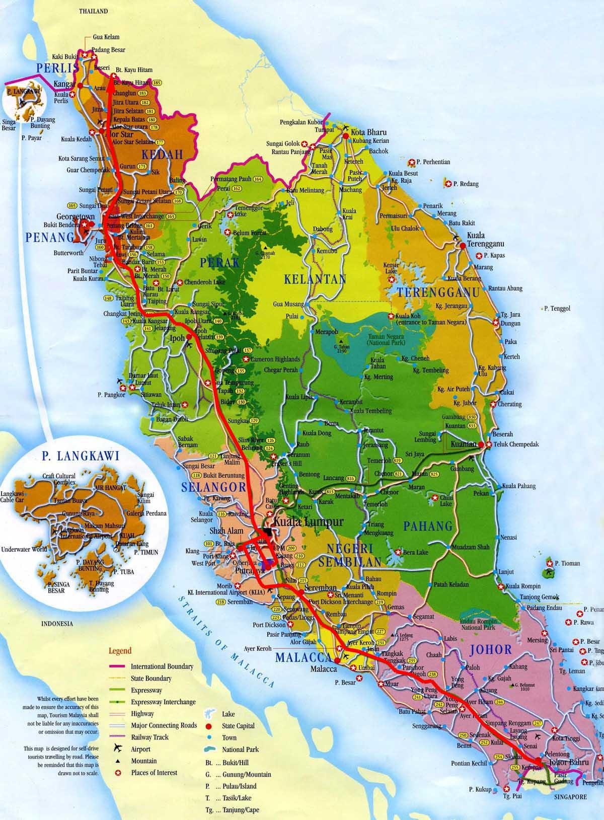 mapa hego malaysia