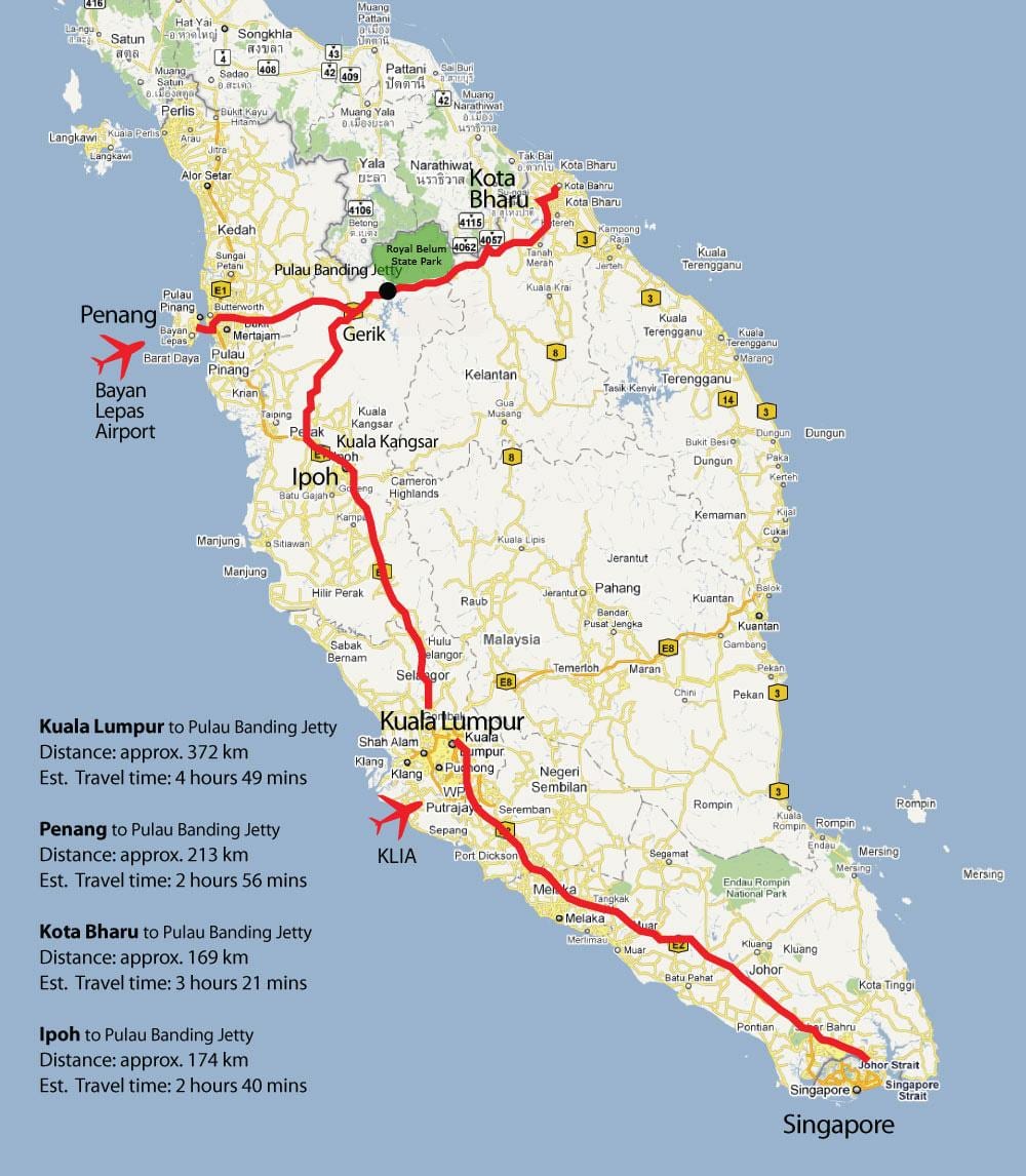 iparraldeko malaysia mapa