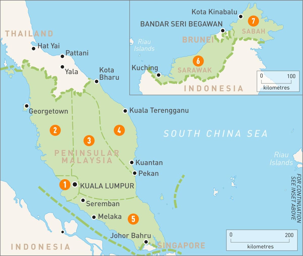 malaysia eskualde mapa