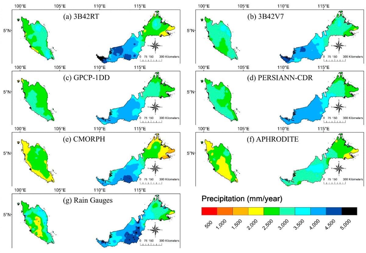 malaysiako oihana mapa