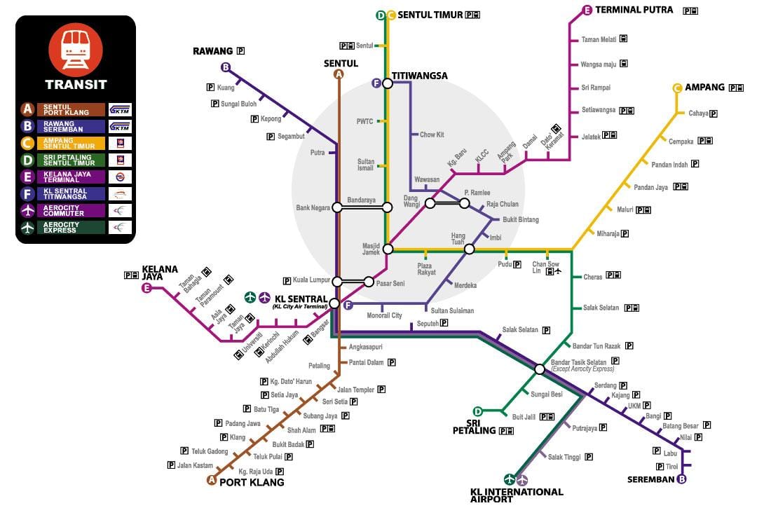 mapa malaysia garraioa