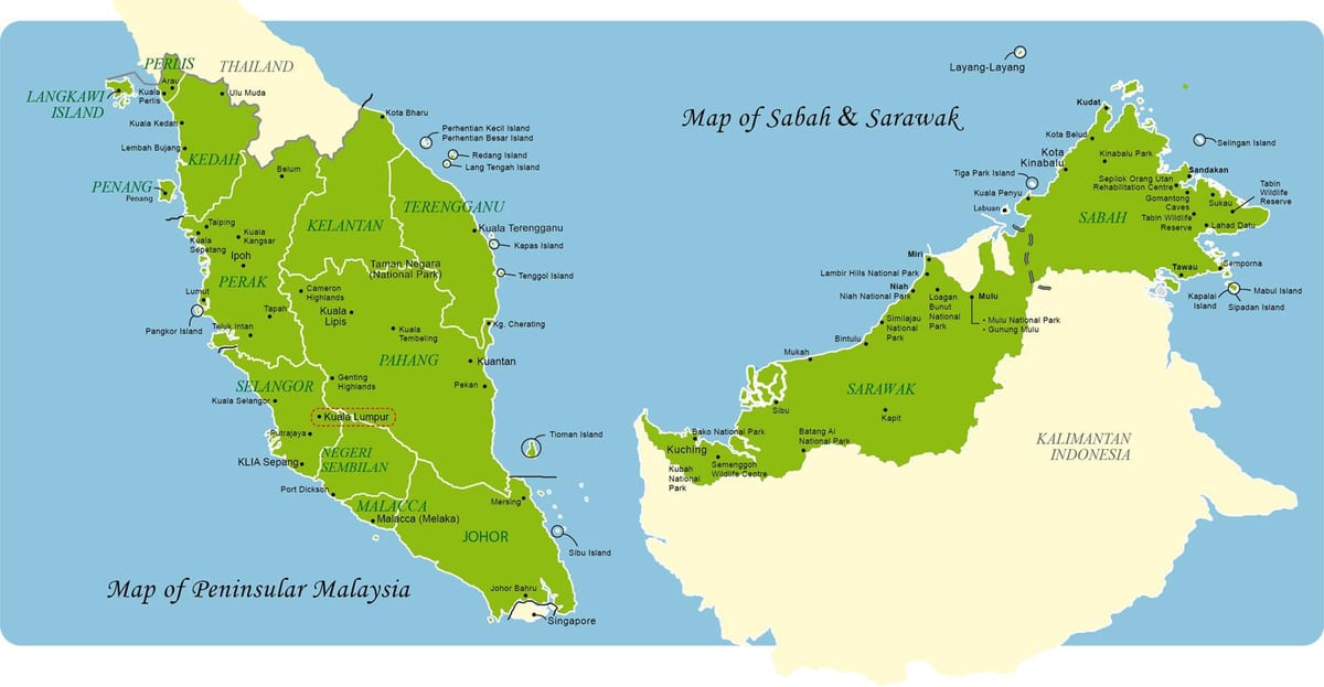 malaysia osoa mapa