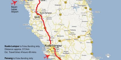Iparraldeko malaysia mapa