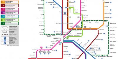 Lrt line mapa malaysia