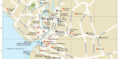 Mapa malacca malaysia