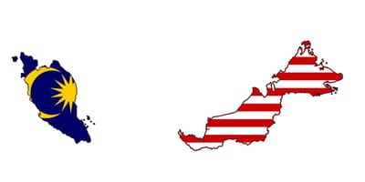 Mapa malaysia bandera