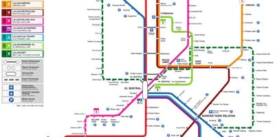 Garraio mapa malaysia