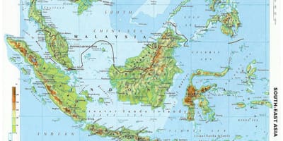 Malaysia ingurunea mapa